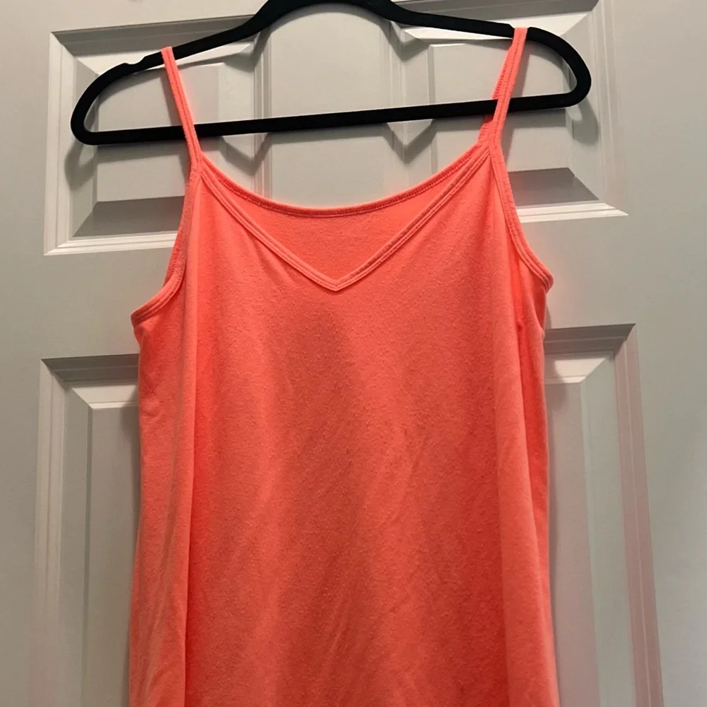 3/$19 Zenana outfitters neon coral swing tunic tank top